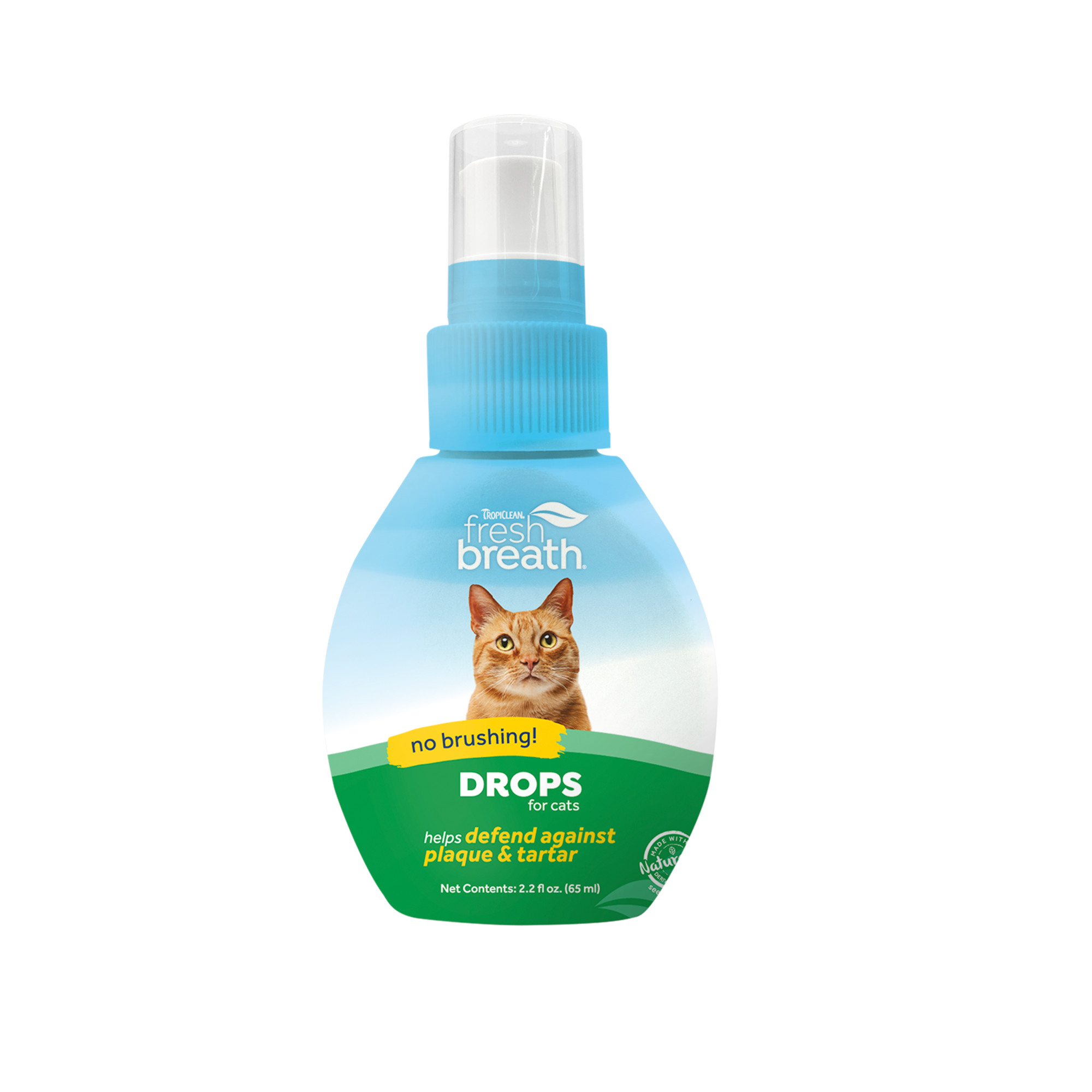 TropiClean Fresh Breath Oral Care Drops for Cats - 65ml