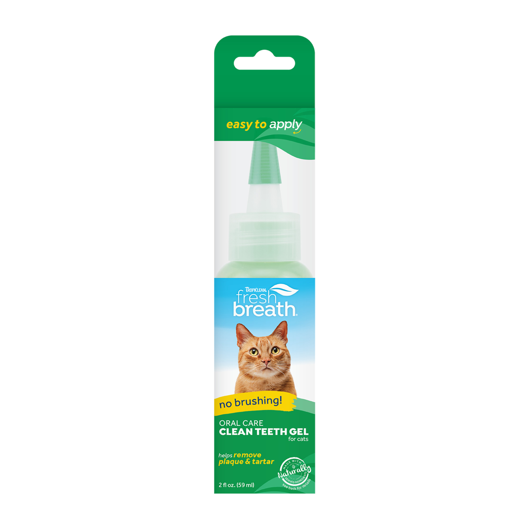 TropiClean Fresh Breath OralCare Clean Teeth Gel - For Cats