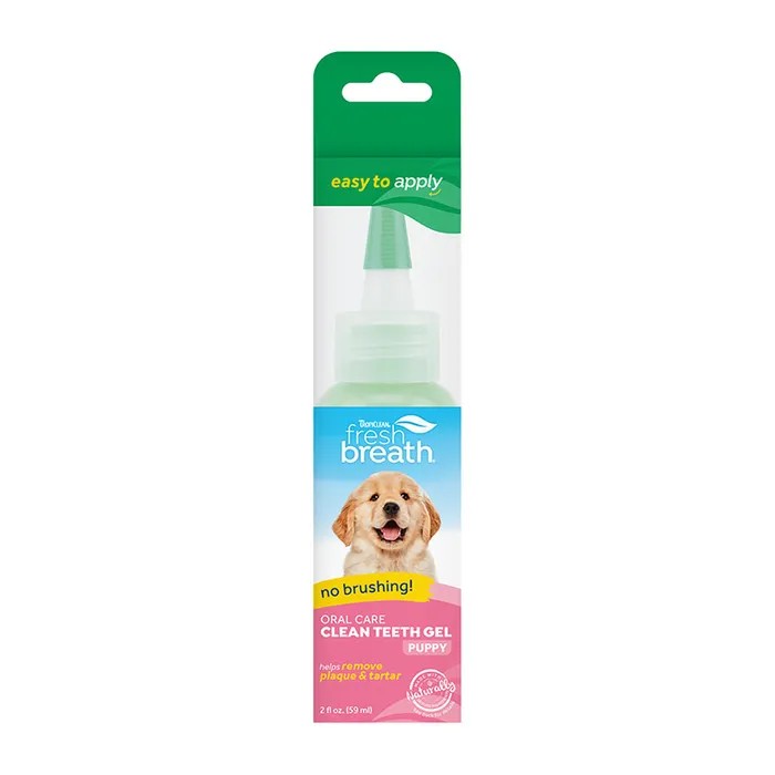 TropiClean Fresh Breath OralCare Clean Teeth Gel - For Puppies