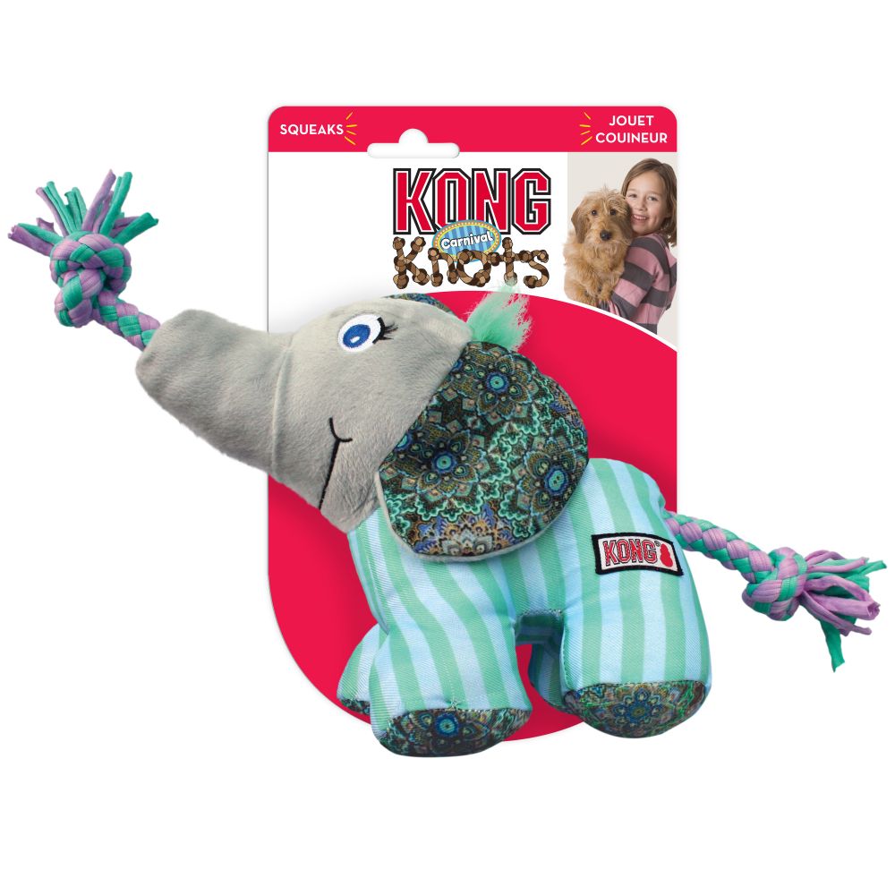 KONG Dog Knots Carnival Elephant