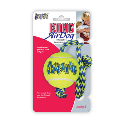 KONG Air Dog Squeaker Ball with Rope
